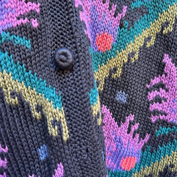 Gorgeous 100% Pima Cotton Cardigan Made in Peru Women’s Large - Picture 4 of 6